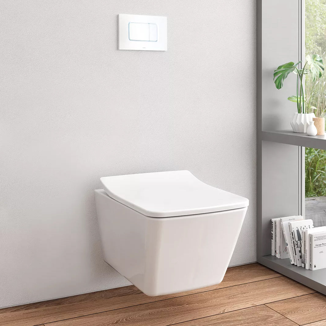 SP Wall-Hung Square Shaped Dual Flush Toilet with DuoFit In-Wall Tank