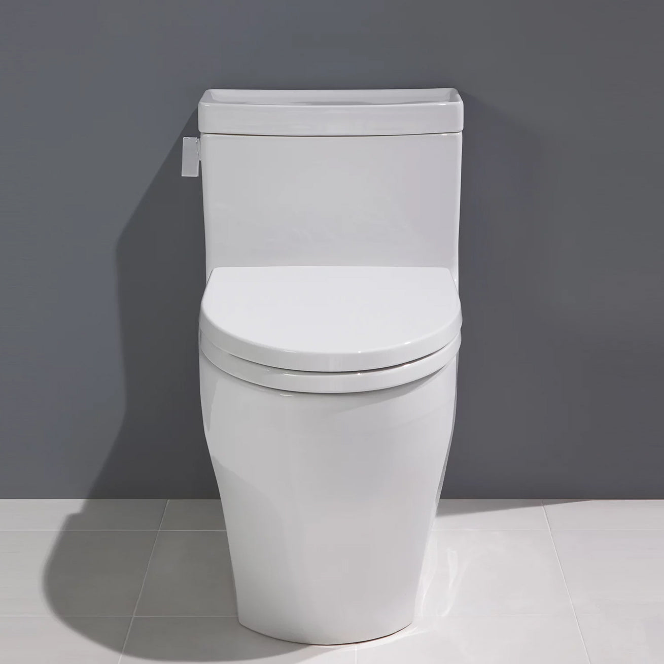 MS624124CEFG#01 - Legato One-Piece Elongated Universal Height Skirted Toilet - 1.28 GPF - Cotton White