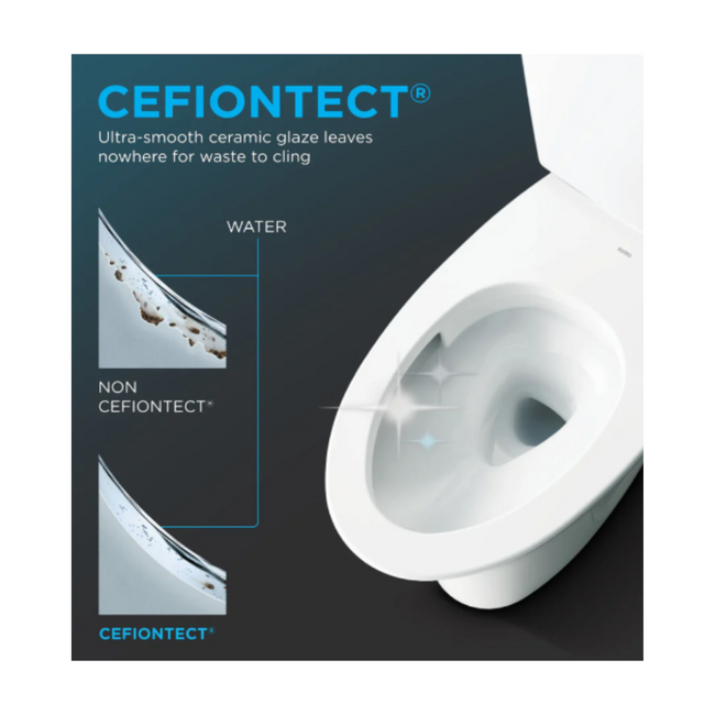 Toto CWT4283084CMFG#MS - EP WASHLET+ C5 Wall-Hung Toilet - 1.28 GPF & 0.9 GPF