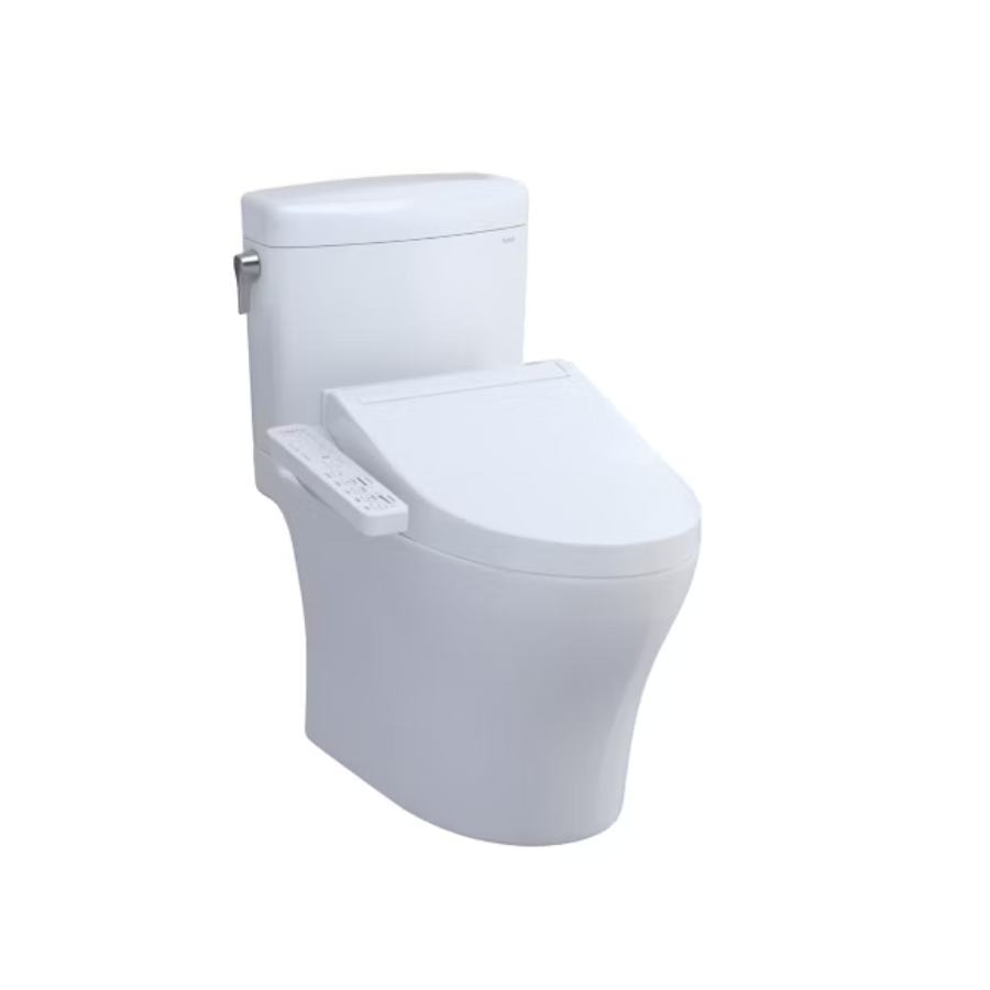 Toto MW4363074CEMFGN#01 - Aquia IV Cube - WASHLET+ C2 Two-Piece Toilet - 1.28 GPF & 0.9 GPF