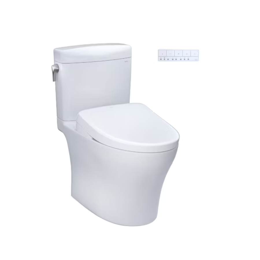 Toto MW4364726CEMFGNA#01 - Aquia IV Cube - WASHLET+ S7 Two-Piece Toilet - 1.28 GPF & 0.9 GPF