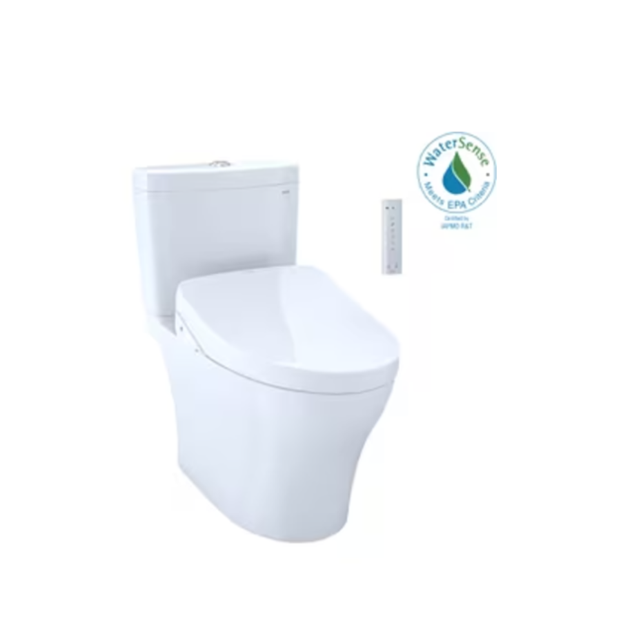 Toto MW4463046CEMFGNA#01 - Aquia IV WASHLET+ S500e Two-Piece Toilet - 1.28 GPF & 0.9 GPF - Universal Height