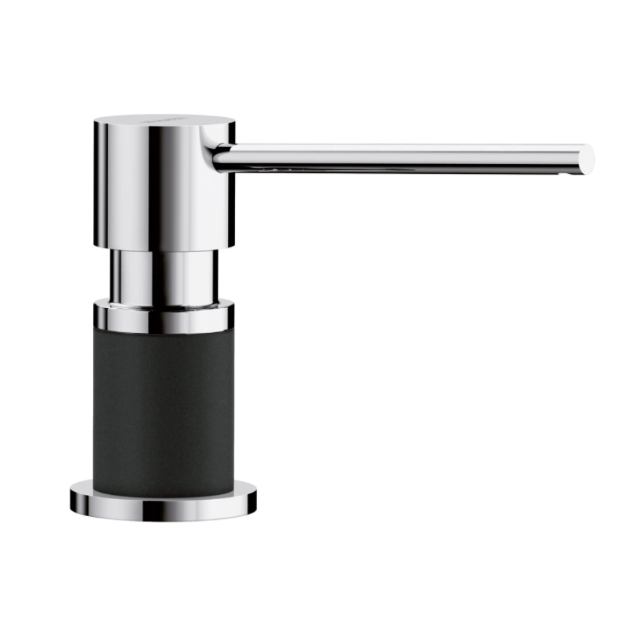 402574 - Lato Soap Dispenser - Chrome/Coal Black