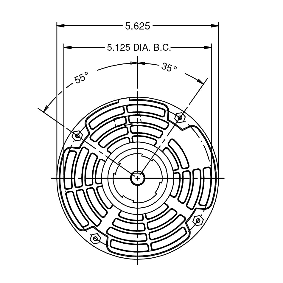 5470 - RESCUE 1/5 - 3/4 HP Blower Motor