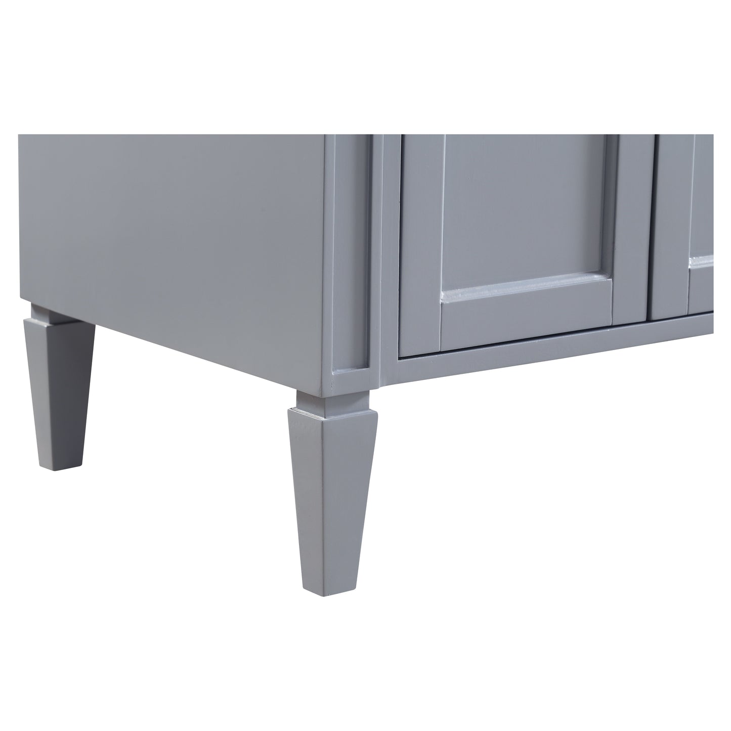 VF12560DGR 60" Double Bathroom Vanity Set in Grey