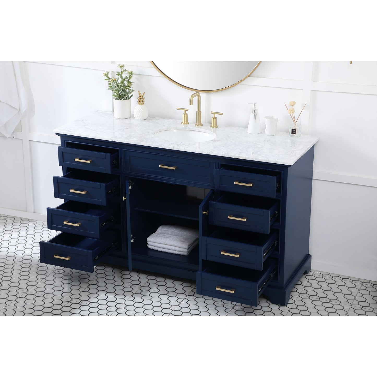 Americana 60" Single Bathroom Vanity Set