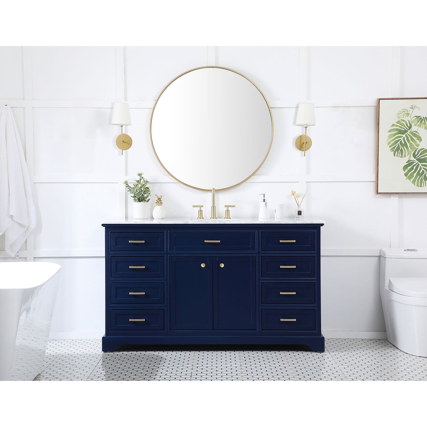 Americana 60" Single Bathroom Vanity Set