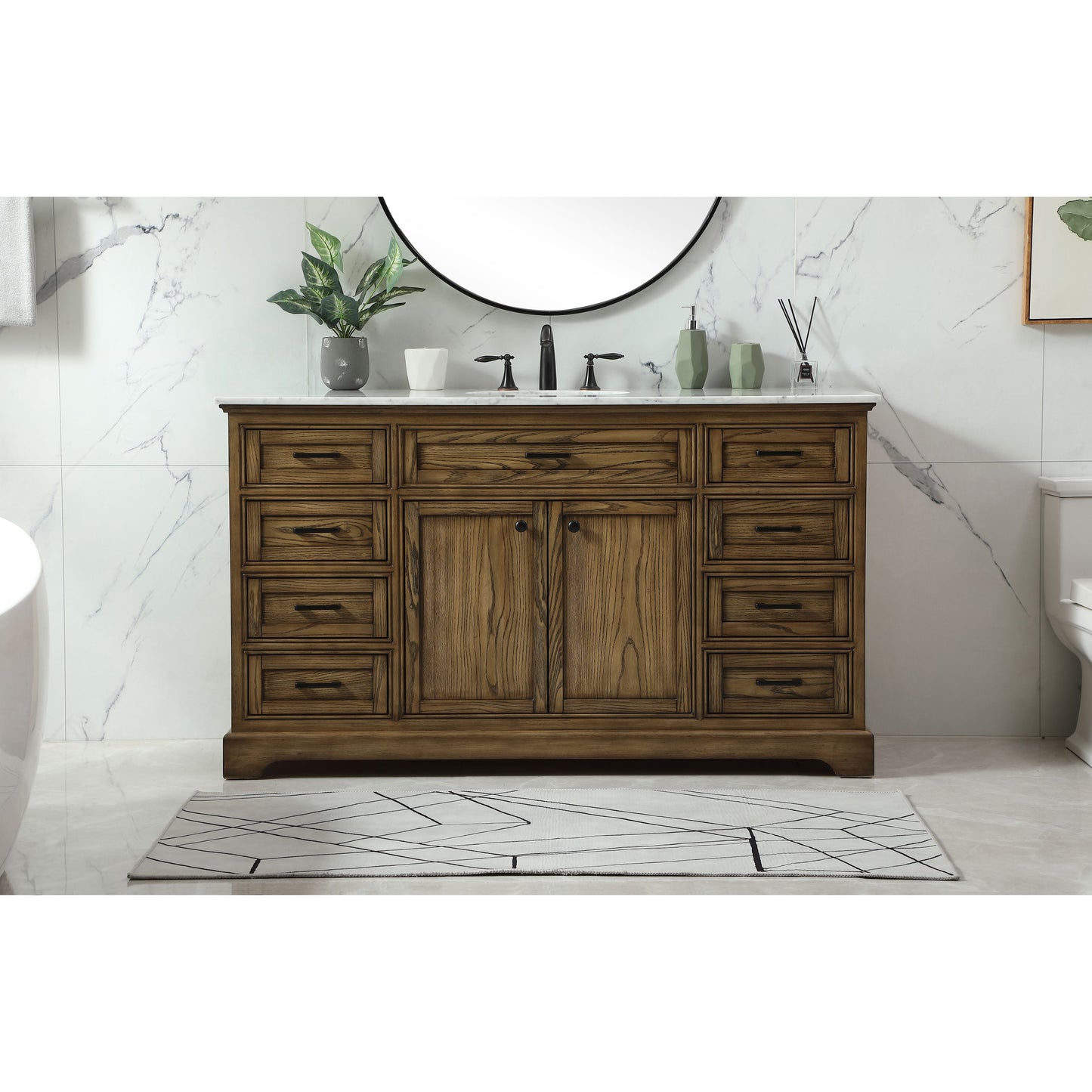 Americana 60" Single Bathroom Vanity Set