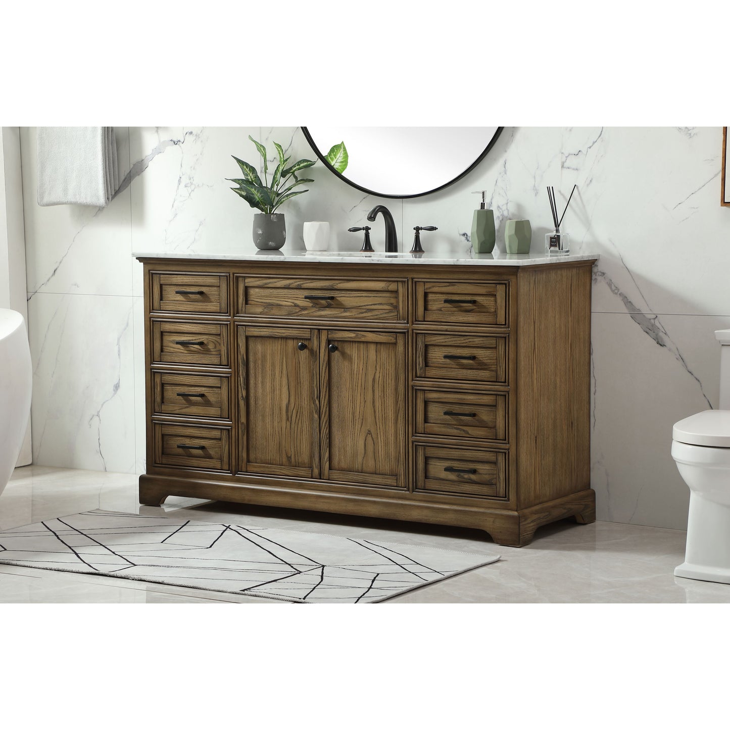 Americana 60" Single Bathroom Vanity Set