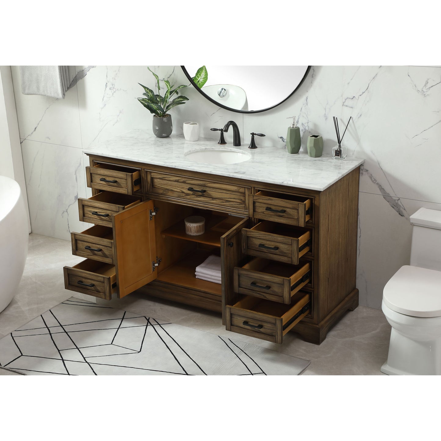 Americana 60" Single Bathroom Vanity Set