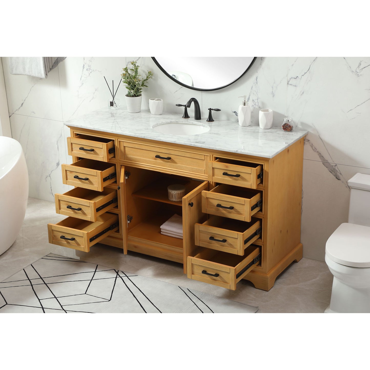 Americana 60" Single Bathroom Vanity Set