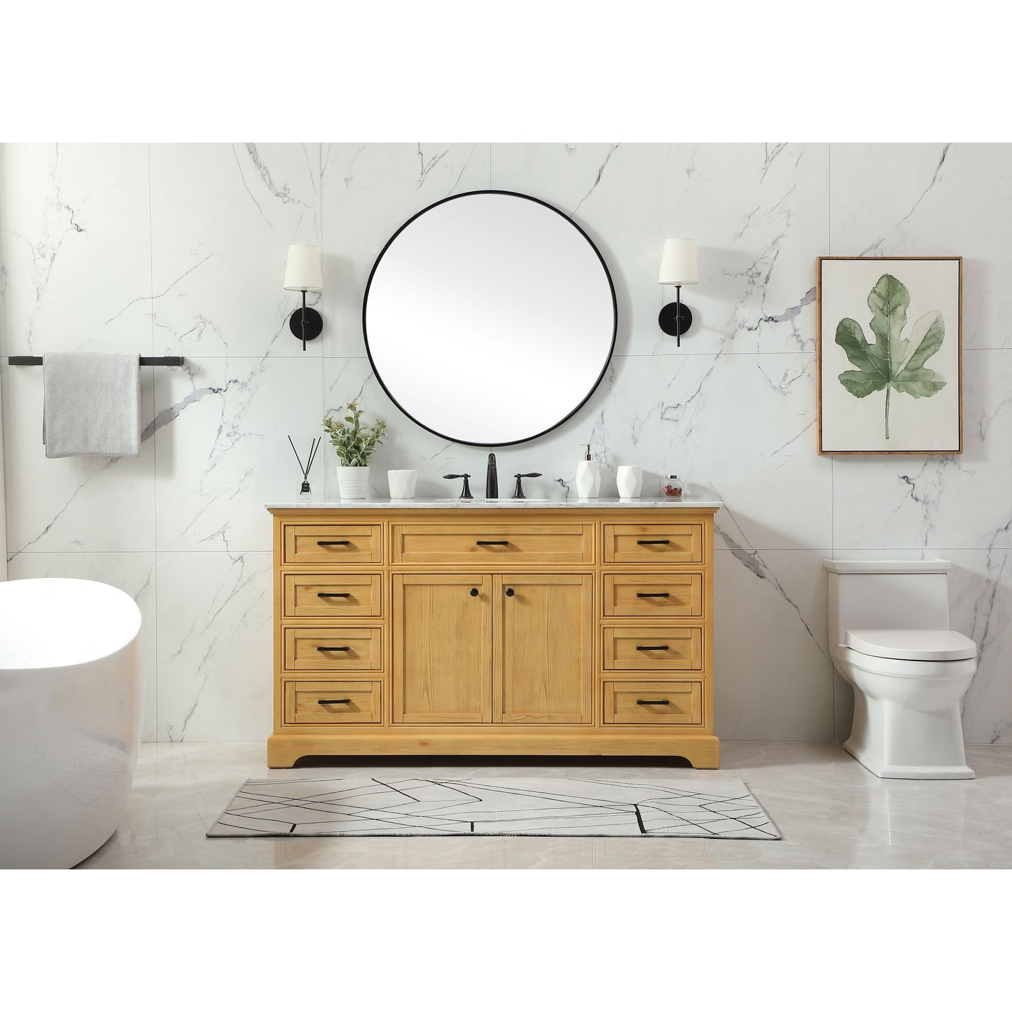 Americana 60" Single Bathroom Vanity Set