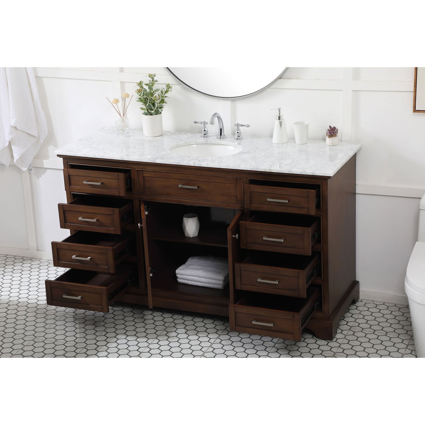 Americana 60" Single Bathroom Vanity Set