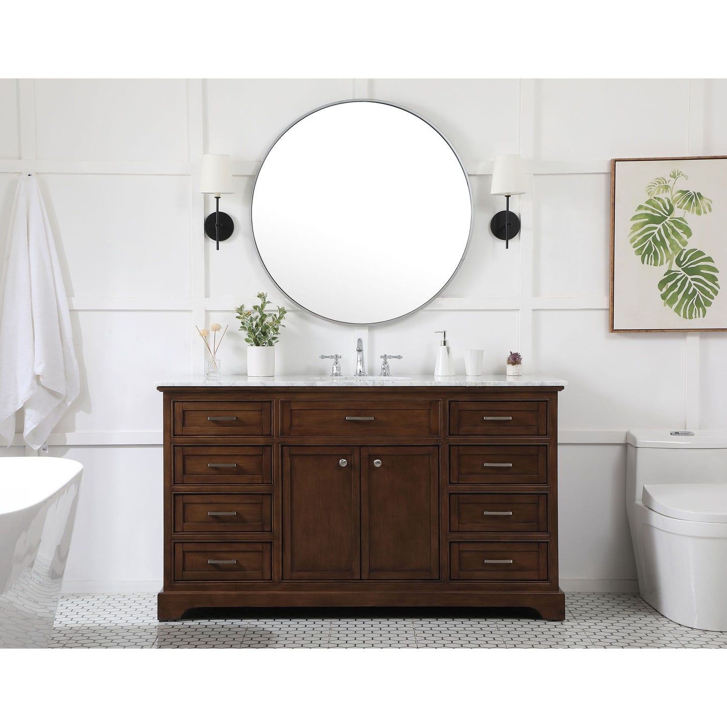 Americana 60" Single Bathroom Vanity Set