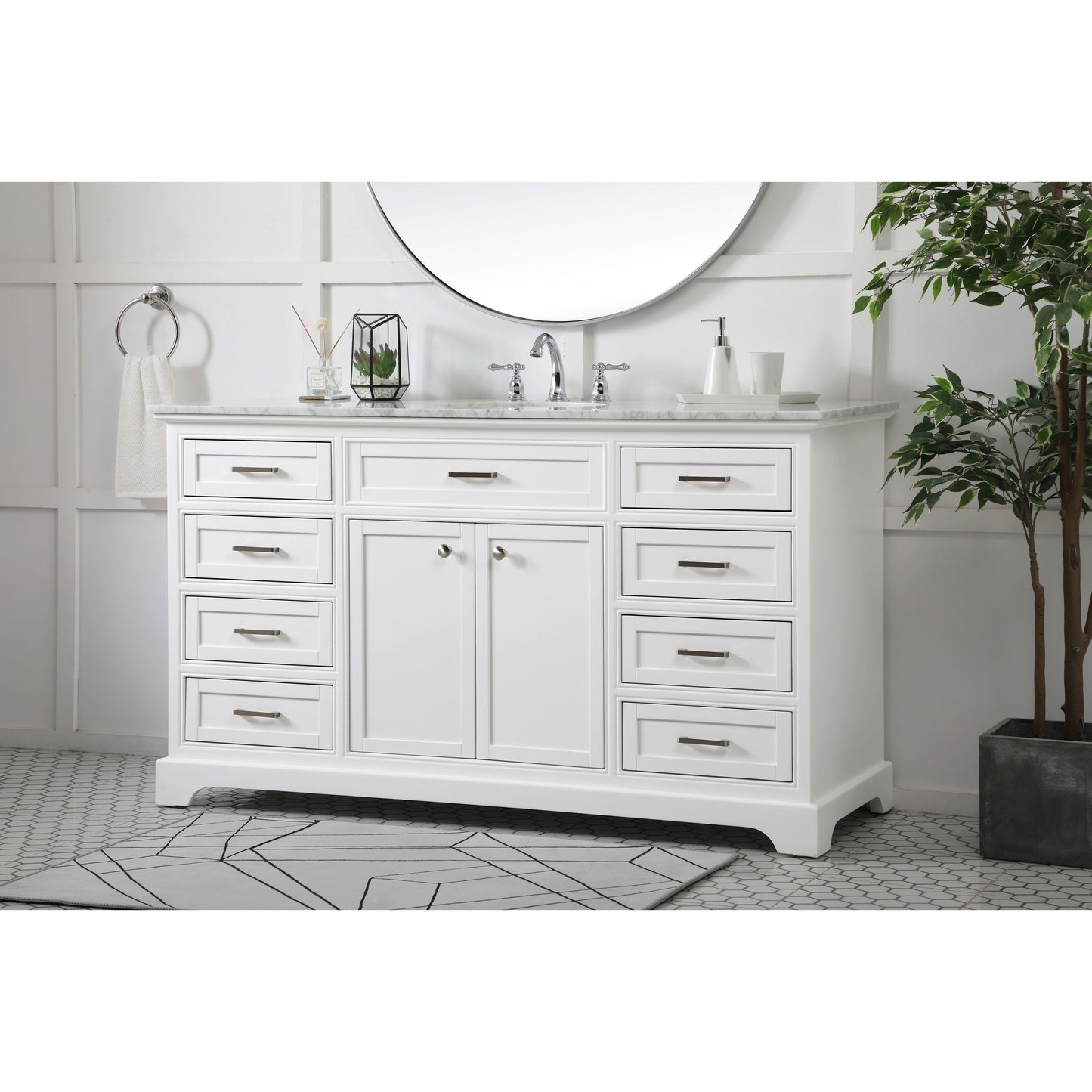 Americana 60" Single Bathroom Vanity Set