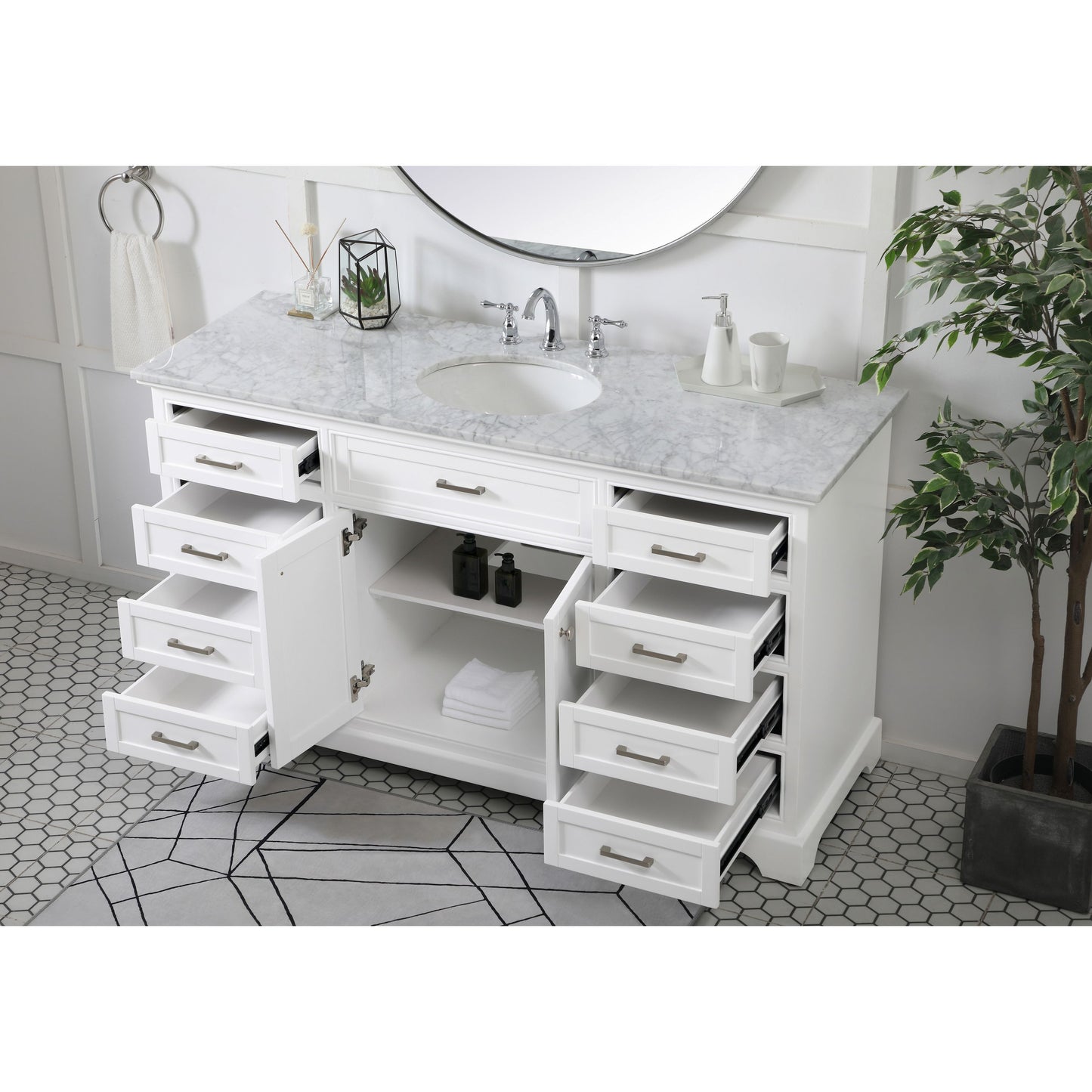 Americana 60" Single Bathroom Vanity Set