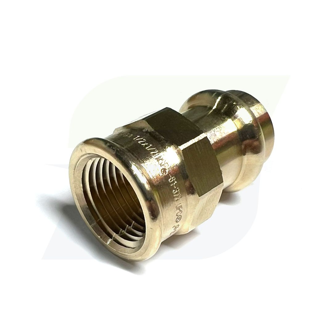 79315 - ProPress Zero Lead Bronze Adapter with Female 3/4" P x 3/4" Female NPT