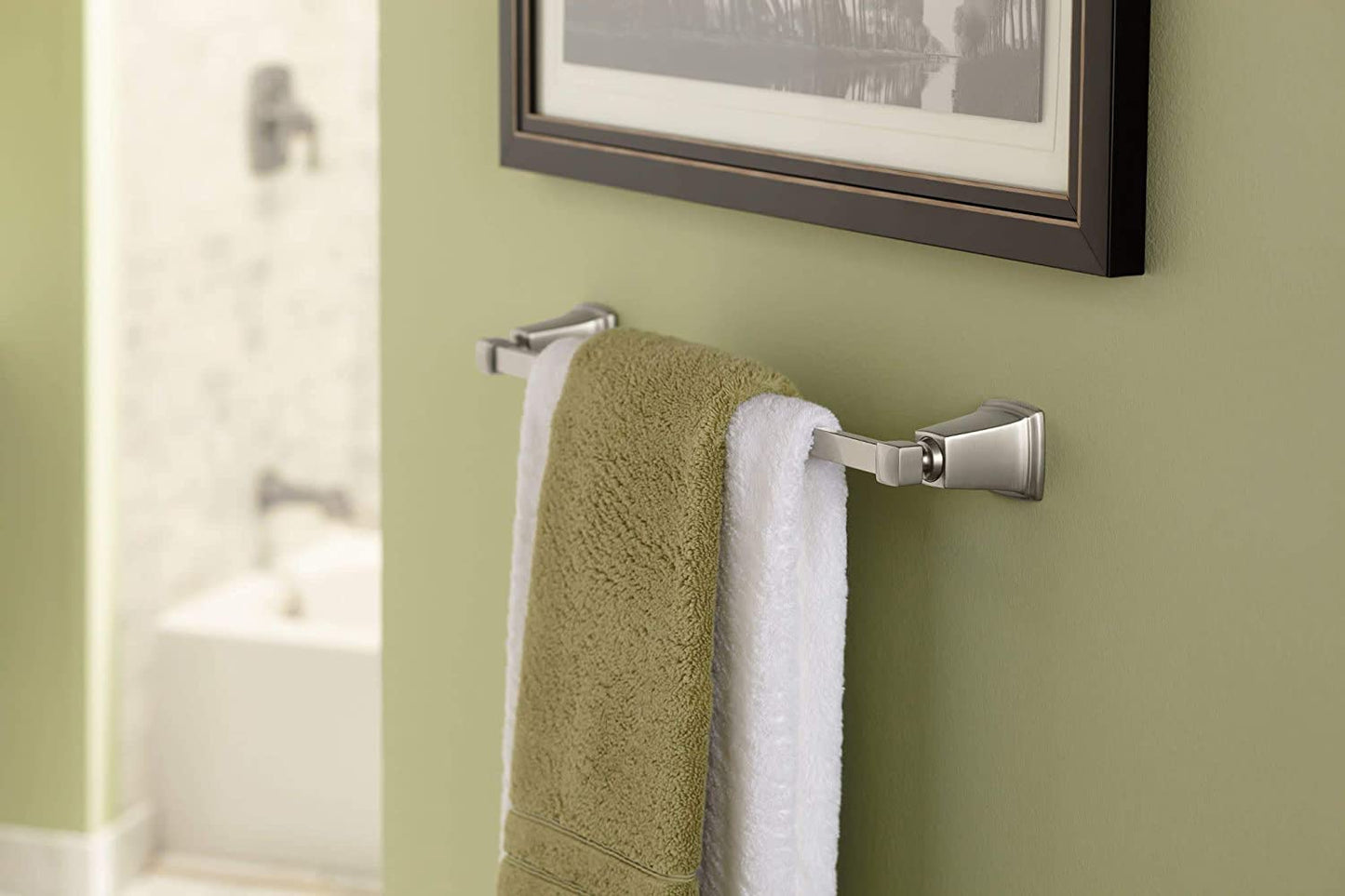 Moen Y3218BN - Boardwalk 18"  Towel Bar in Brushed Nickel