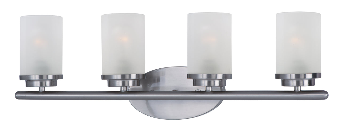 10214FTSN - 4 Light Corona 26" Vanity Light - Satin Nickel