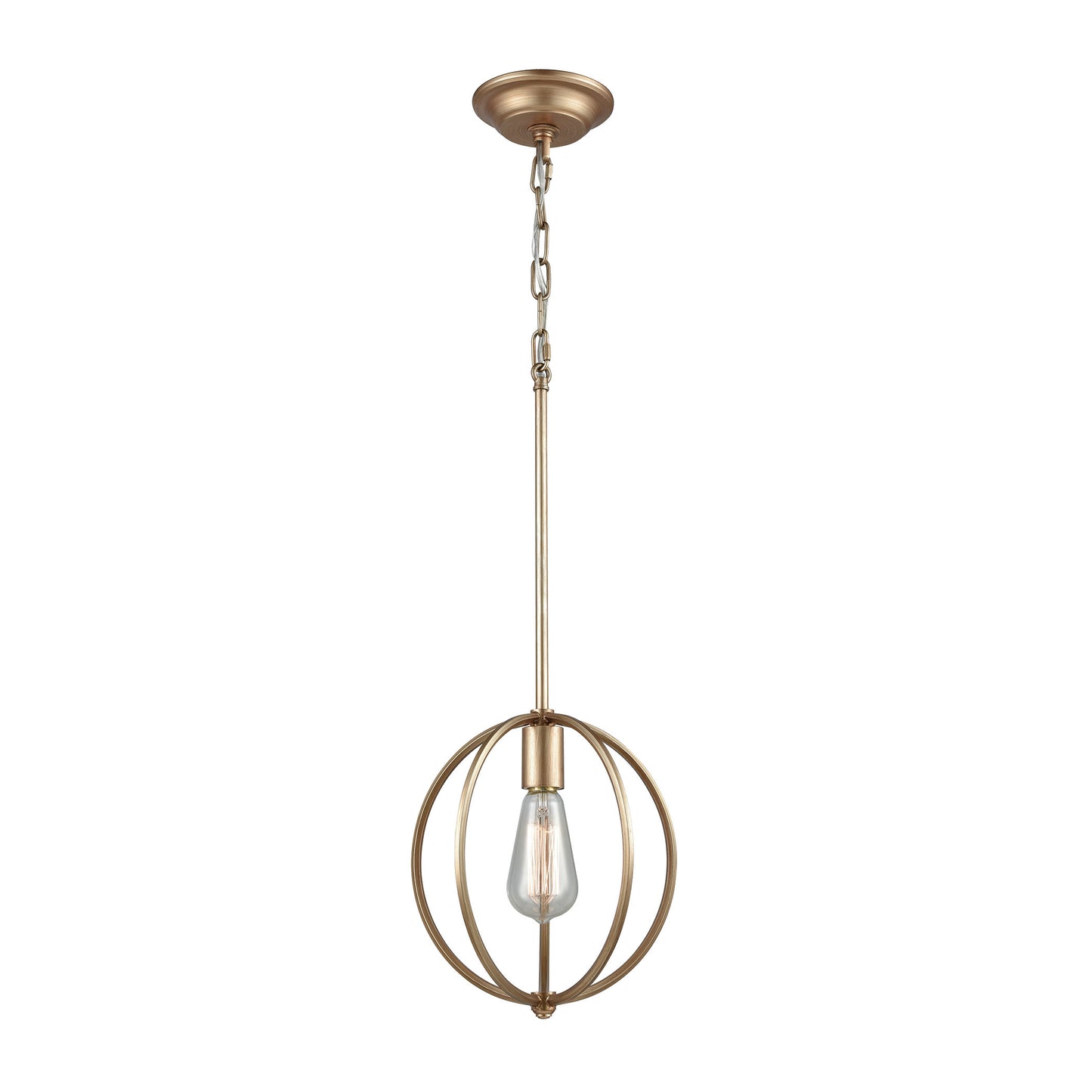 ELK Lighting 12845/1 - Stanton 10" Wide 1-Light Mini Pendant in Matte Gold