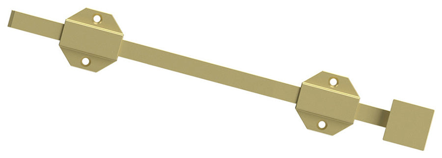 12SBM3 12" Modern Heavy Duty Surface Bolt; Bright Brass Finish