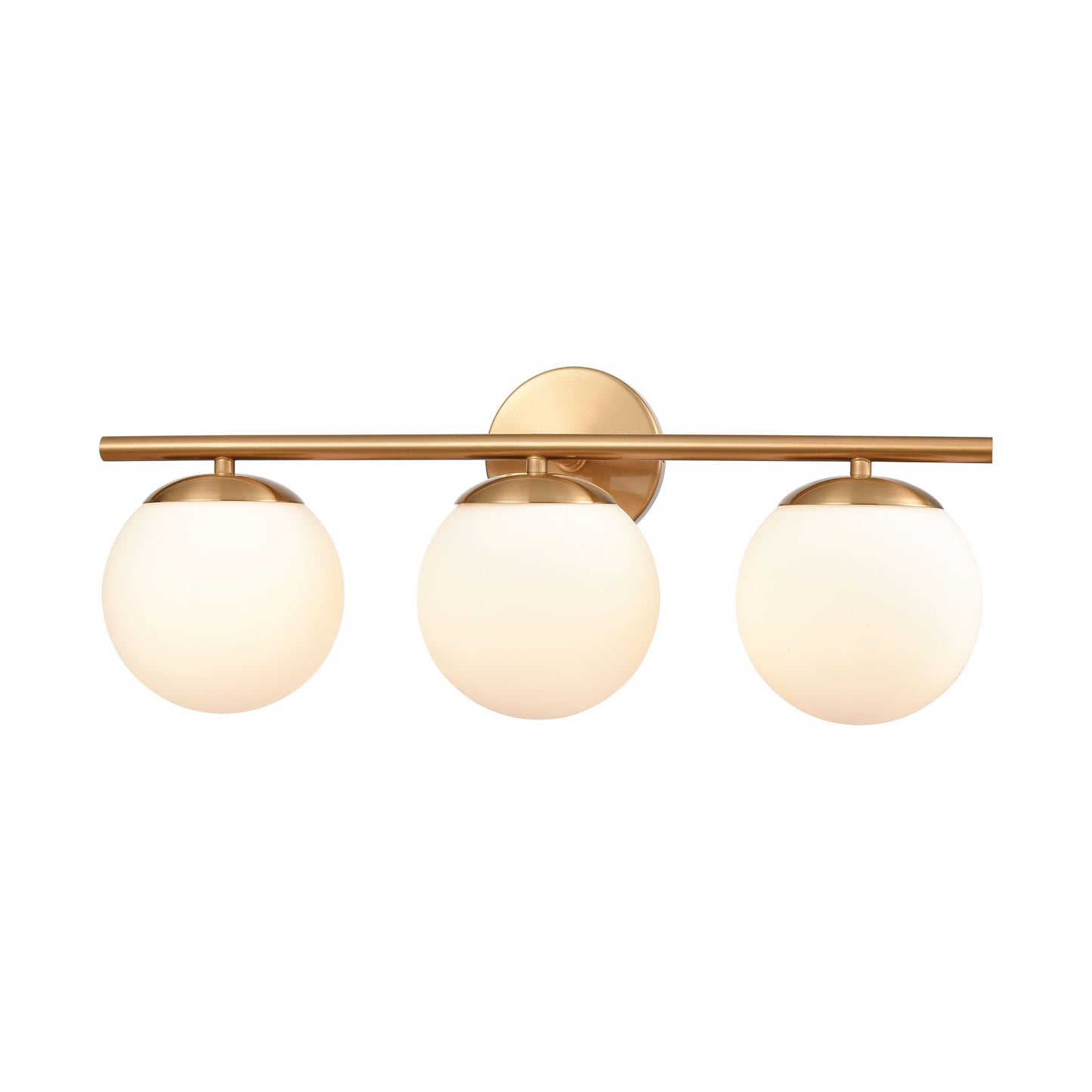 ELK Lighting 18314/3 - Hollywood Blvd. 22" Wide 3-Light Vanity Light in Satin Brass with Opal White