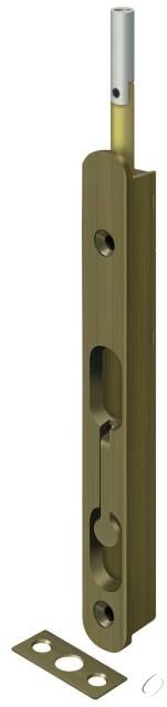 18EFBZ5 18" Extension Flush Bolt; Solid Brass; Antique Brass Finish