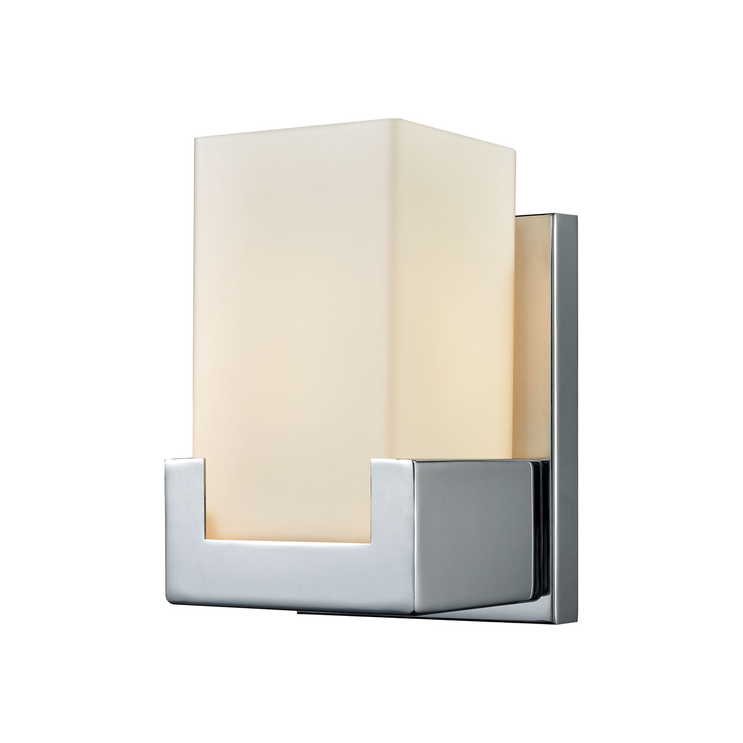 ELK Lighting 19500/1 - Balcony 5" Wide 1-Light Vanity Light in Polished Chrome with Opal White Glass