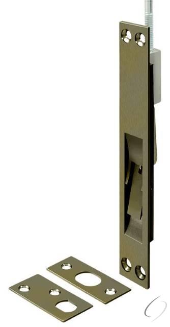 24EFB5 24" Extension Flush Bolt; Solid Brass; Antique Brass Finish