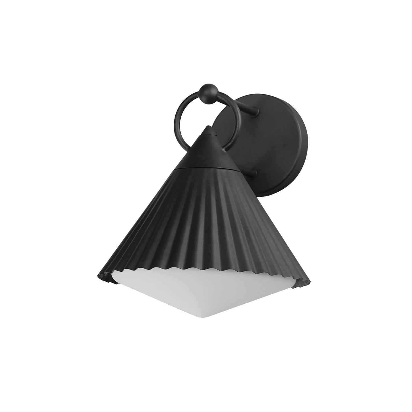 35134WTBK - Odette 12" Outdoor Wall Sconce - Black