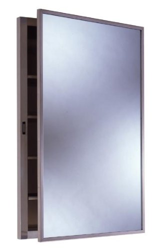 Bobrick 398 - Stainless Steel Recessed Medicine Cabinet- Satin Finish