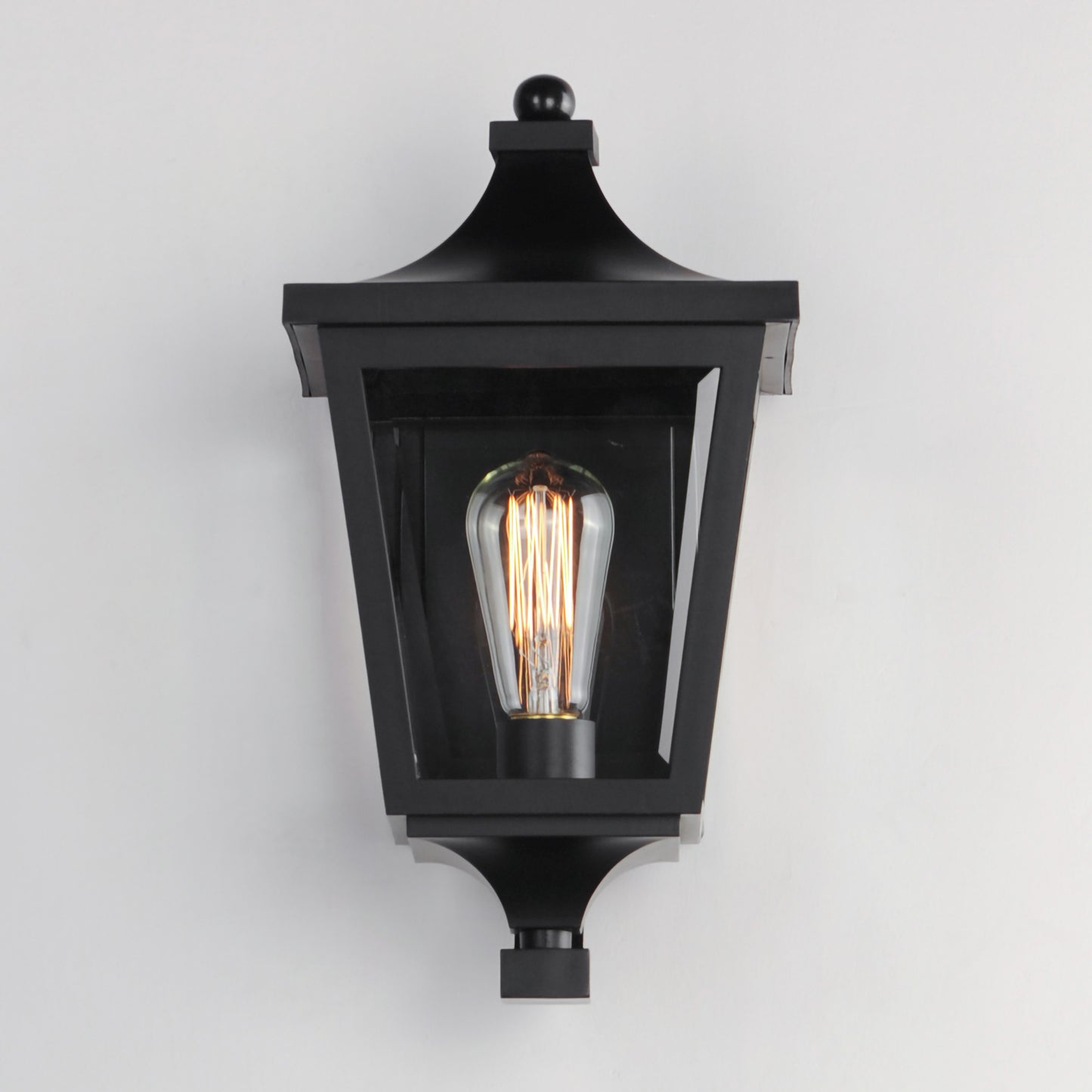 40232CLBK - Sutton Place VX 15" Outdoor Wall Sconce - Black