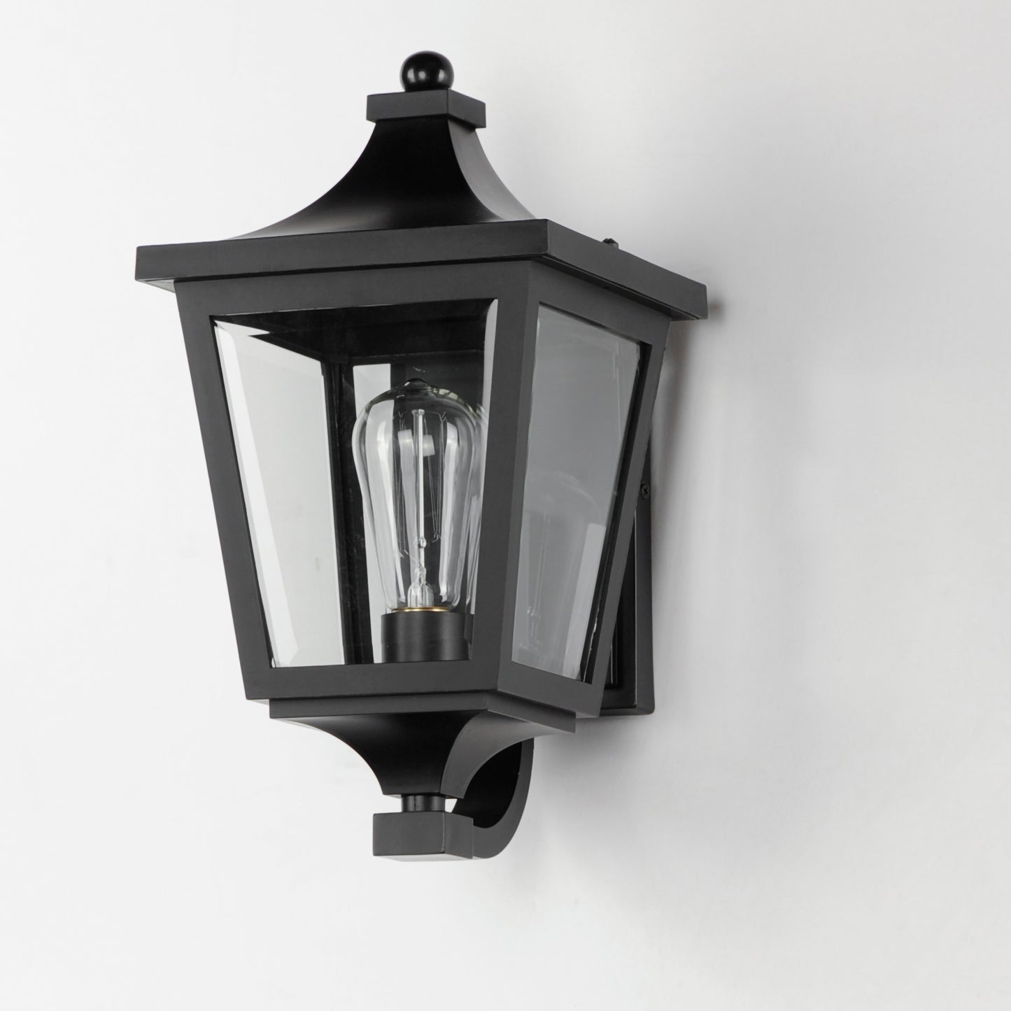 40232CLBK - Sutton Place VX 15" Outdoor Wall Sconce - Black