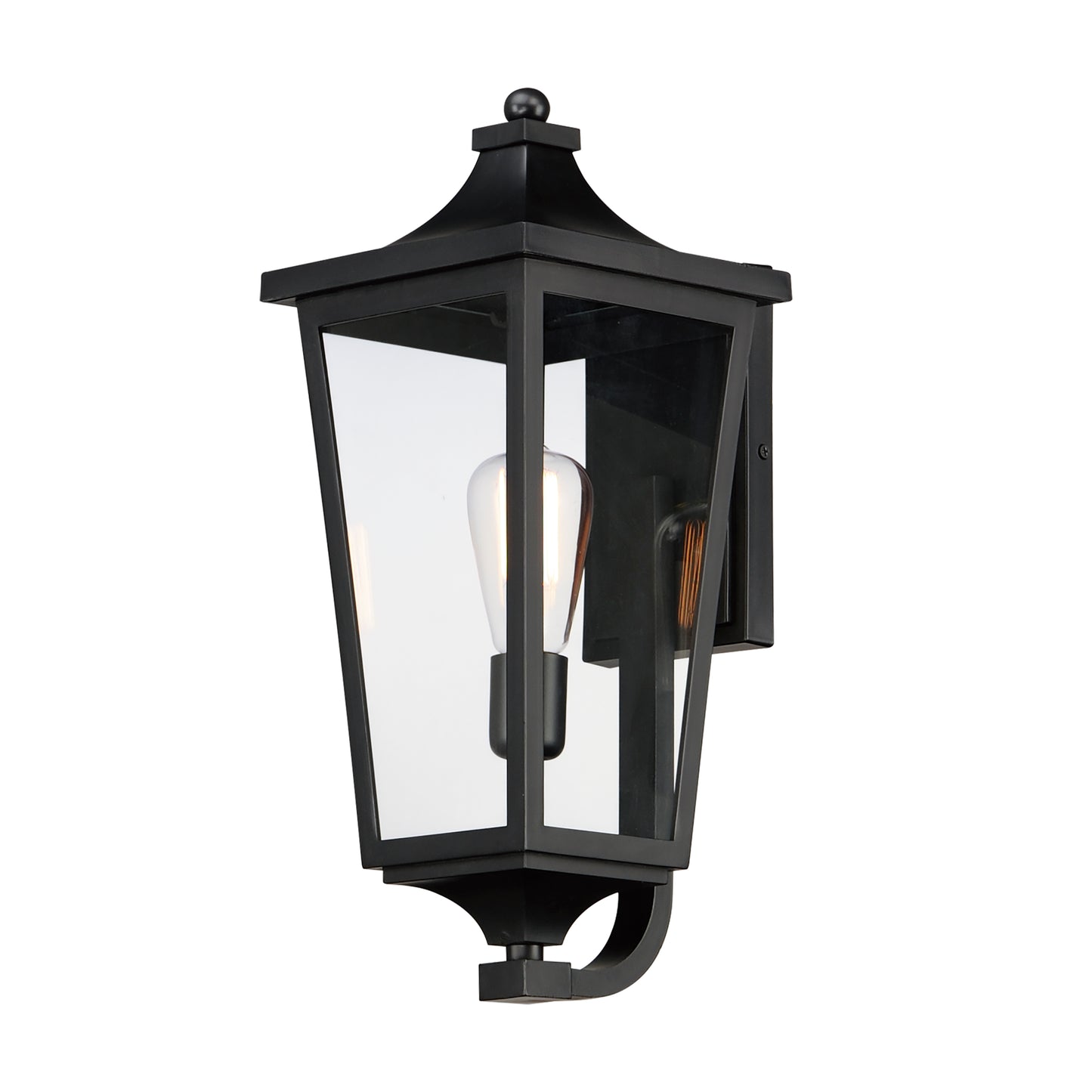 40233CLBK - Sutton Place VX 19" Outdoor Wall Sconce - Black