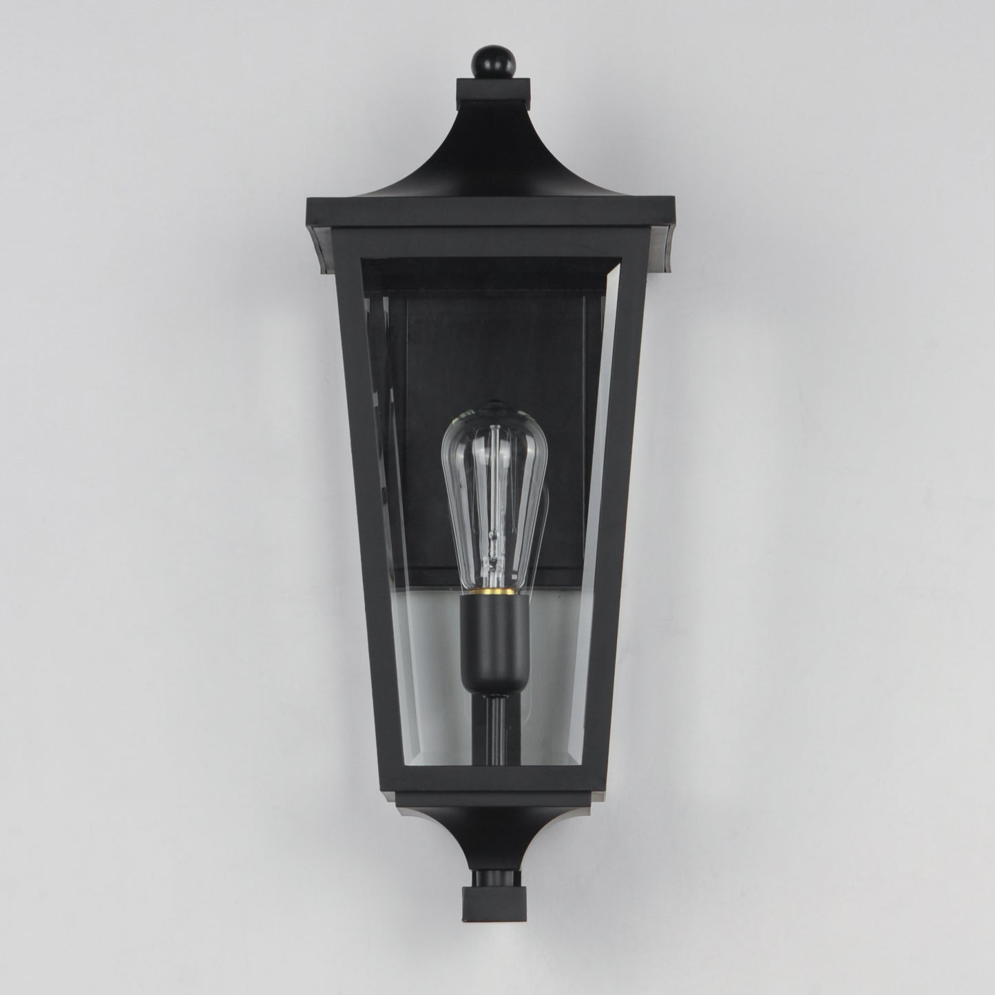 40233CLBK - Sutton Place VX 19" Outdoor Wall Sconce - Black