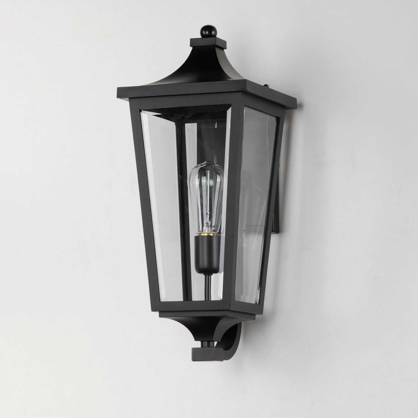 40233CLBK - Sutton Place VX 19" Outdoor Wall Sconce - Black