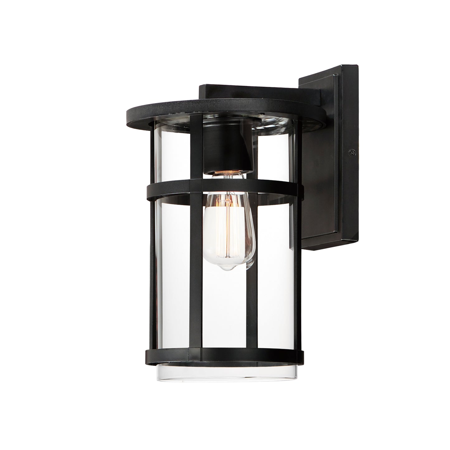 40623CLBK - Clyde Vivex 14" Outdoor Wall Sconce - Black