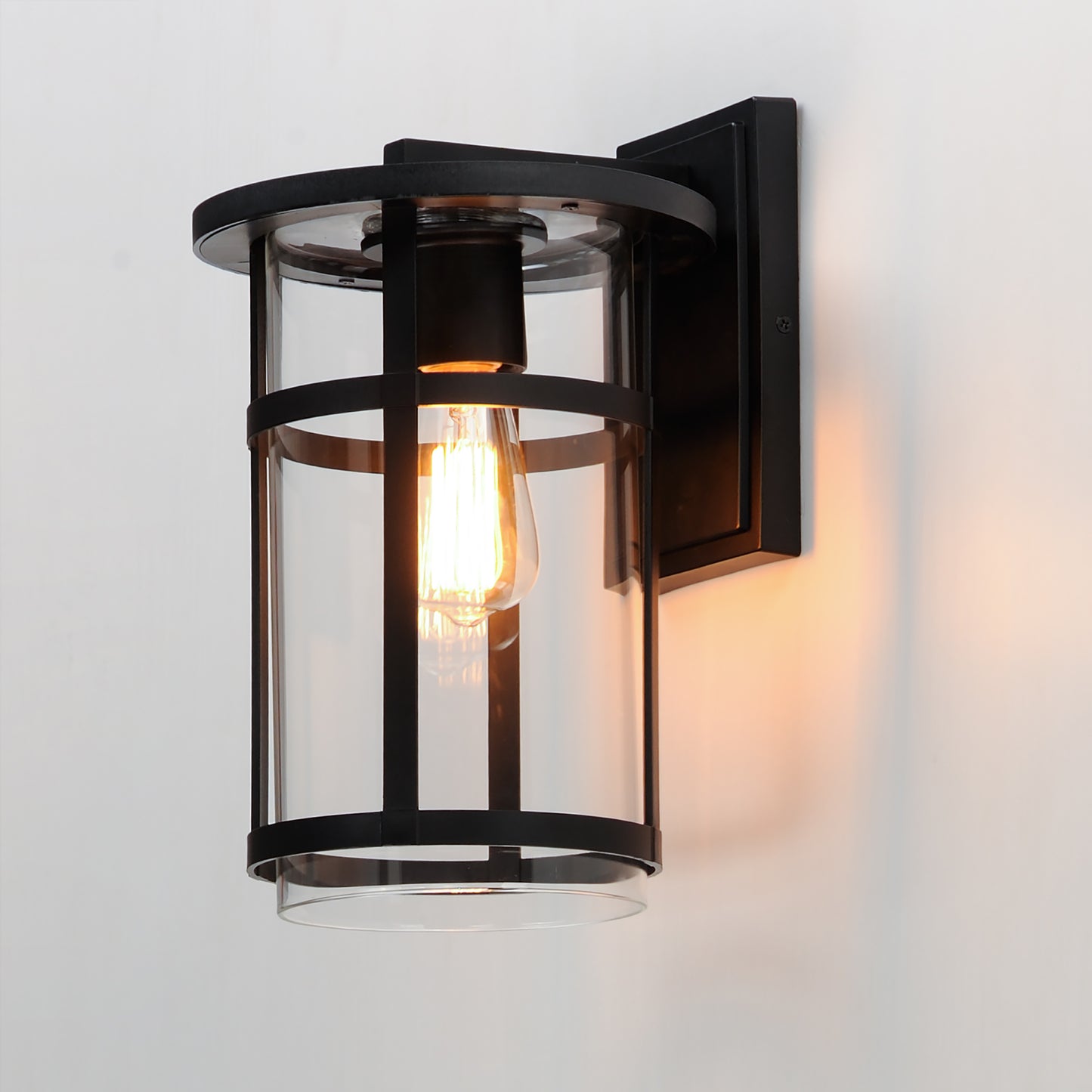 40623CLBK - Clyde Vivex 14" Outdoor Wall Sconce - Black