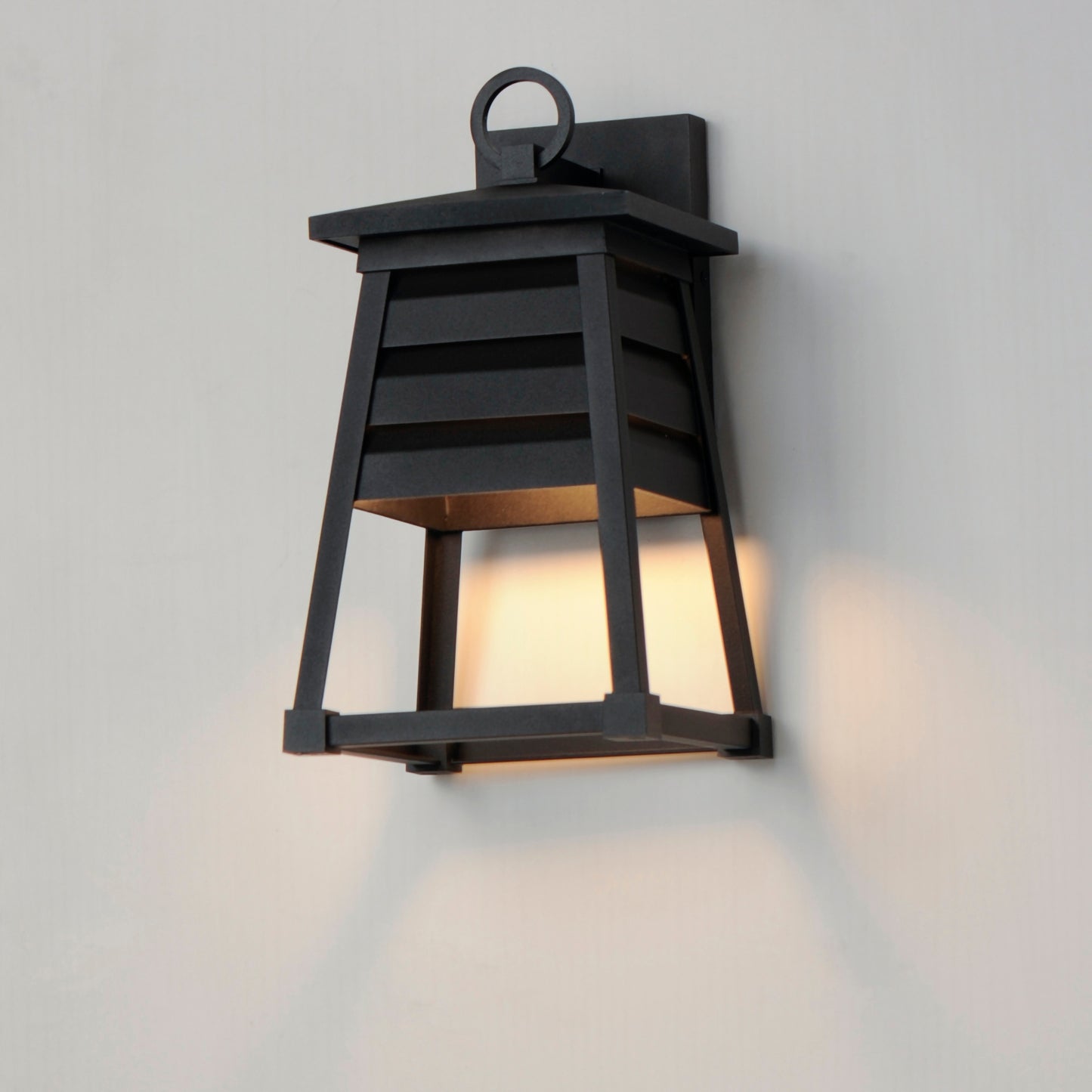 40632BK - Shutters 14" Outdoor Wall Sconce - Black