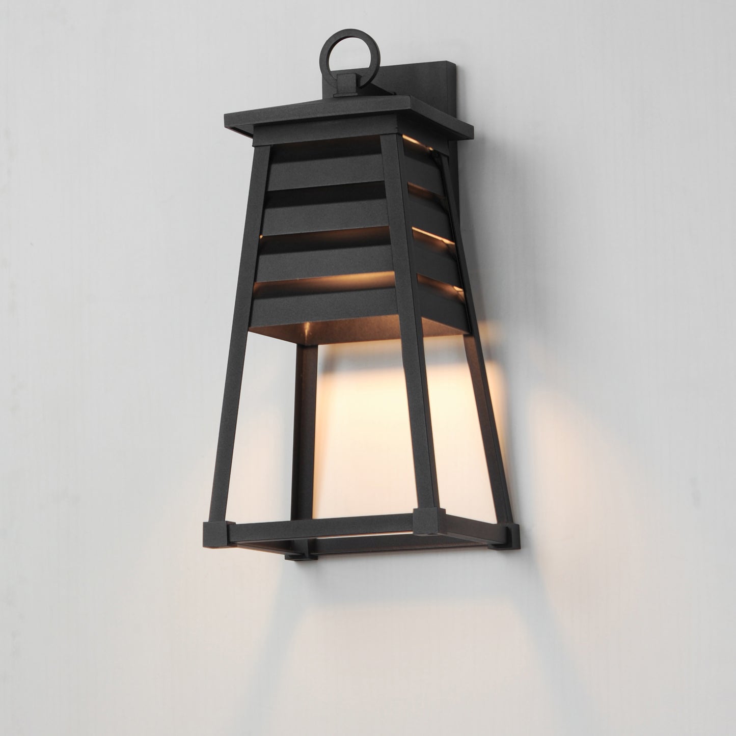 40634BK - Shutters 18" Outdoor Wall Sconce - Black