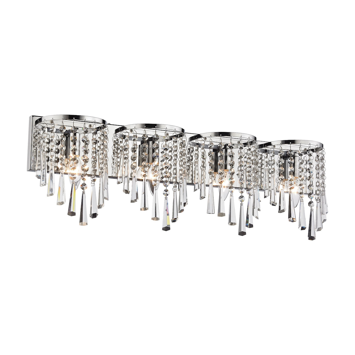 ELK Lighting 45273/4 - Jariah 30" Wide 4-Light Vanity Light in Polished Chrome with Clear Crystal