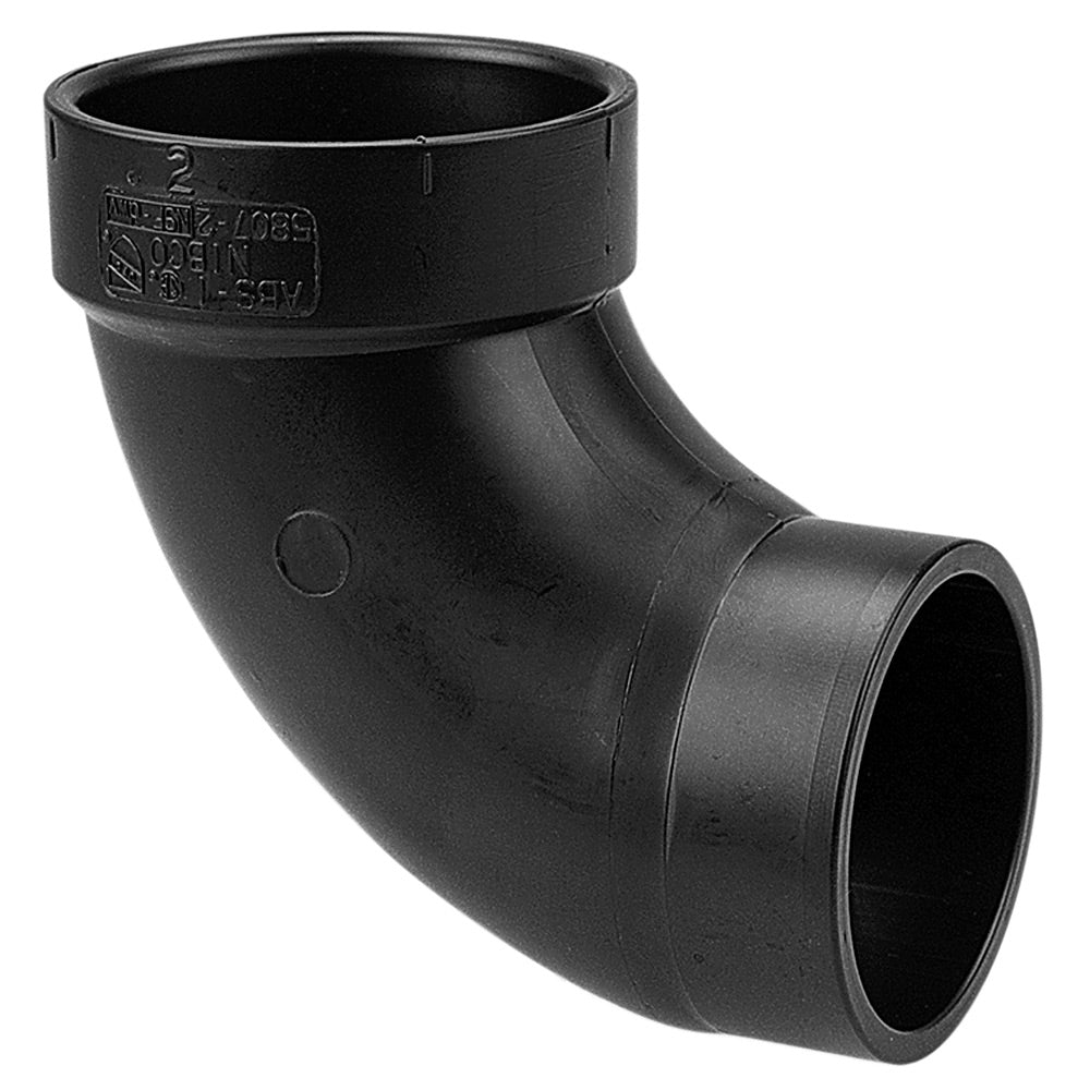 I058050 - 1-1/2" Spigot x Hub ABS DWV 90 Degree Street Elbow 58072