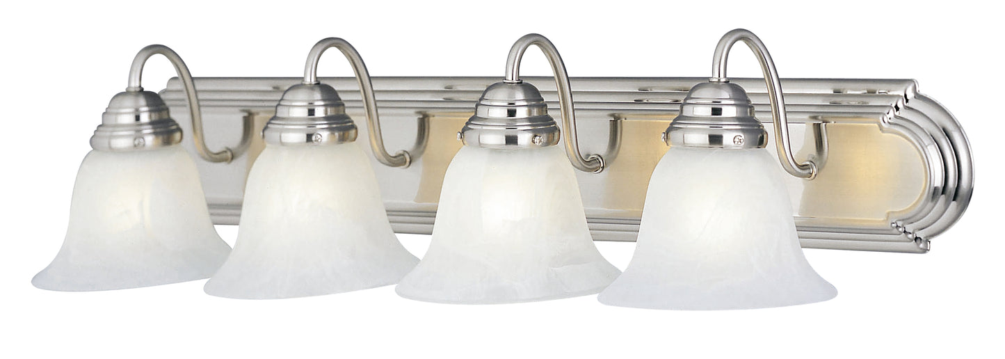 8014MRSN - 4 Light Essentials - 801x 30" Vanity Light - Satin Nickel