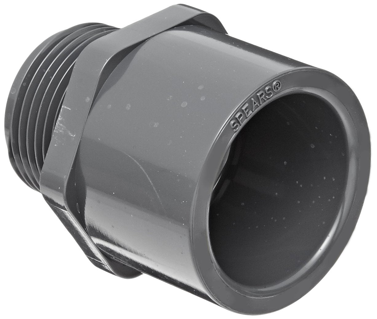 836-040 - PVC Pipe Fitting, Adapter, Schedule 80, 4" Socket x NPT Male