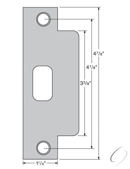 83846-004 ASA Strike Bright Chrome Finish