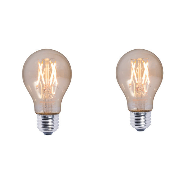 776902 - Filaments Dimmable A19 LED Light Bulb - 4.5 Watt - 2100K - 2 Pack