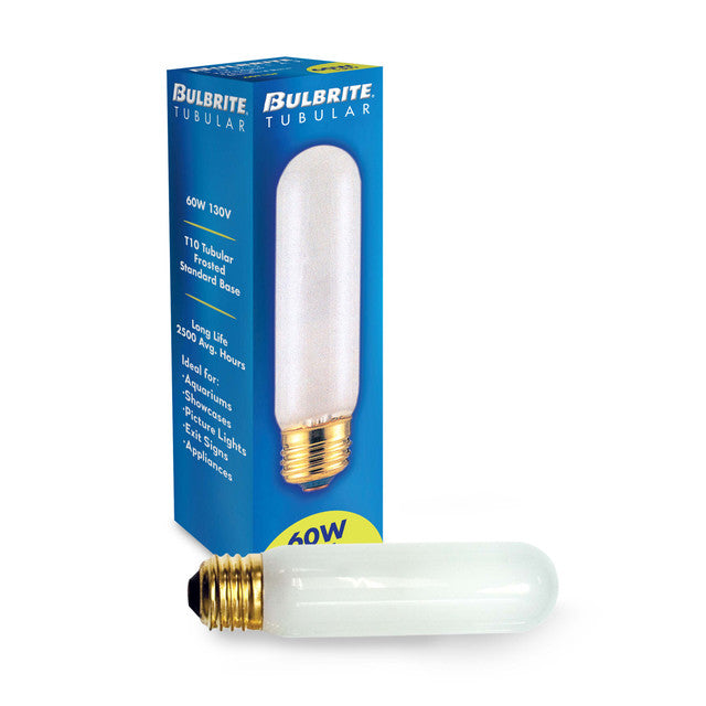 704060 - Tubular T10 Showcase, Aquarium Frosted Light Bulb - 60 Watt - 25 Pack