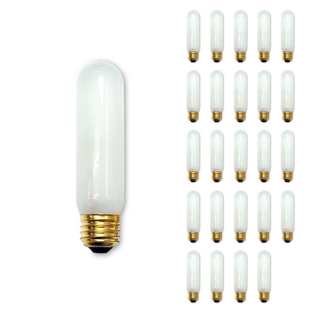 704060 - Tubular T10 Showcase, Aquarium Frosted Light Bulb - 60 Watt - 25 Pack