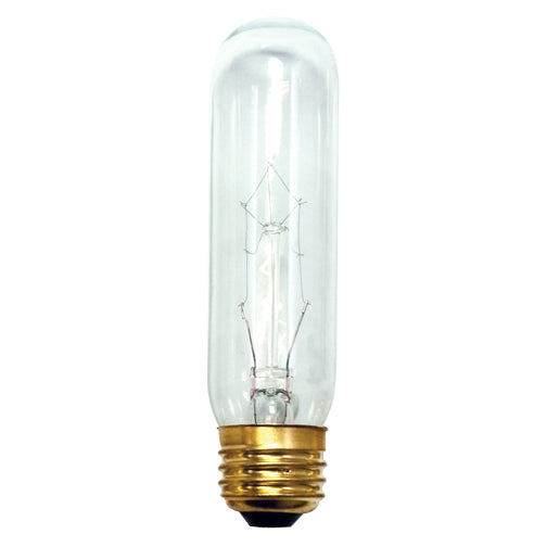 704125 - Tubular T10 Showcase, Aquarium Clear Light Bulb - 25 Watt - 25 Pack