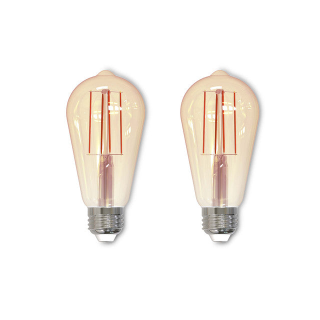 776909 - Filaments Dimmable ST18 LED Light Bulb - 7 Watt - 2100K - 2 Pack